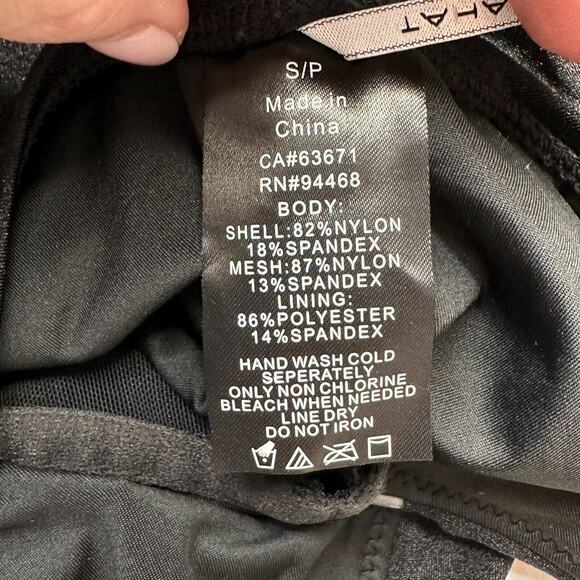 Tahari Women Tummy Control Underwire V Neck One Piece Swimsuit Black Small NWOT - Picture 7 of 7